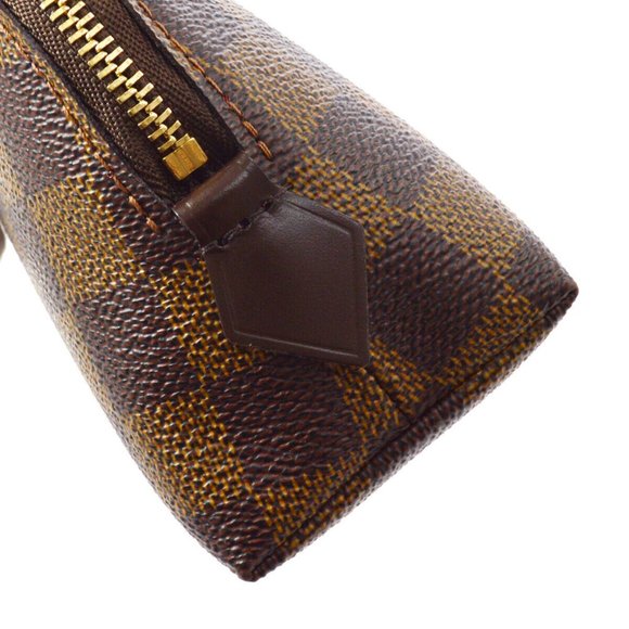 Authentic LOUIS VUITTON POCHETTE COSMETIC POUCH DAMIER - Picture 8 of 9